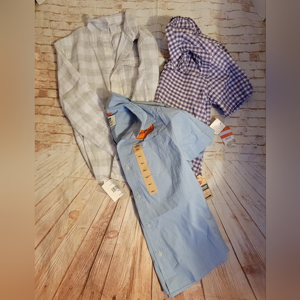 Size 8/10 Boys Dress Shirts all NEW